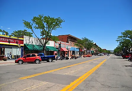 Cañon City - view along Main Street, Colorado