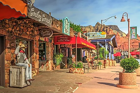 Downtown Sedona, Arizona.