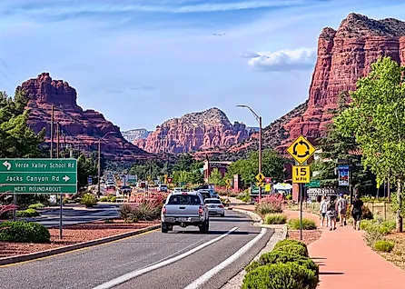 Road through Sedona, Arizona. Image credit: Pierre Williot / Shutterstock.com.
