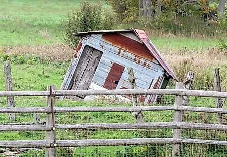 Some U.S. towns are slowly losing their homes, schools and infrastructure due to subsidence leaving them without much ground to stand on. Credit: MLHoward/ Shutterstock.com