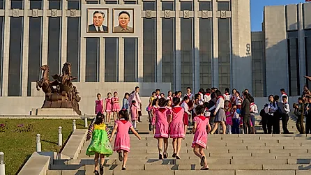 Mangyongdae Schoolchildren’s Palace, Pyongyang, North Korea. Editorial credit: tuzla/ Shutterstock.com