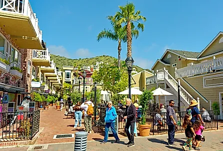 Downtown area of Avalon, California. Image credit Darryl Brooks via Shutterstock
