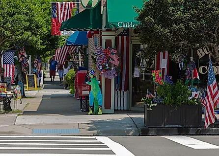 Street view in Southport, North Carolina.