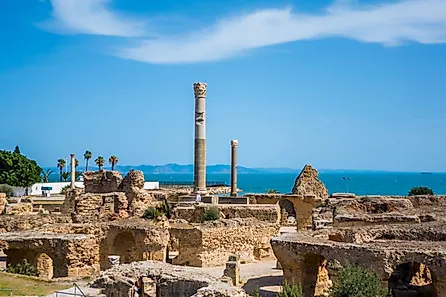 The stunning Antoninus within the Carthage Ruin Complex in Tunisia.