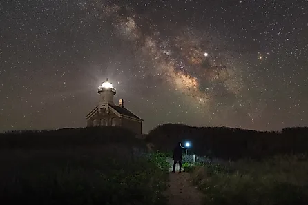 North Lighthouse on Block Island in Rhode Island.