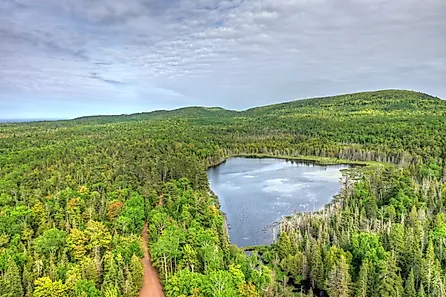 Mud Lake, east of Copper Harbor, Michigan. 