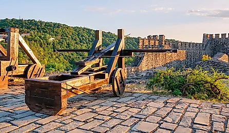 Beautiful view with a ballista weapon.