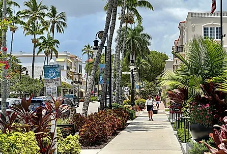 Downtown street in Naples, Florida. Image credit Paulm1993 via Shutterstock