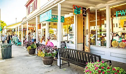 The Main Street in Fredericksburg, Texas, is also known as "The Magic Mile." Image credit ShengYing Lin via Shutterstock