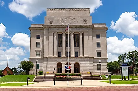 The historic Texarkana Post Office and Courthouse in Arkansas.