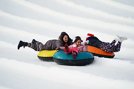 Visitors enjoying Sunburst Winter Sports Park near Elkhart Lake, Wisconsin. Aaron of L.A. Photography / Shutterstock.com
