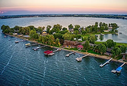Overlooking Lake Madison, South Dakota.