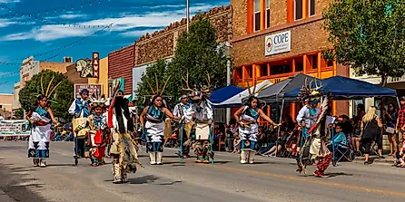 Inter-tribal Indian Ceremonial in Gallup, New Mexico. Editorial credit: Joseph Sohm / Shutterstock.com.