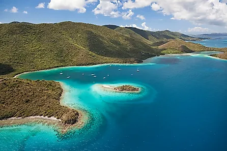 Waterlemon Cay in Virgin Islands National Park.