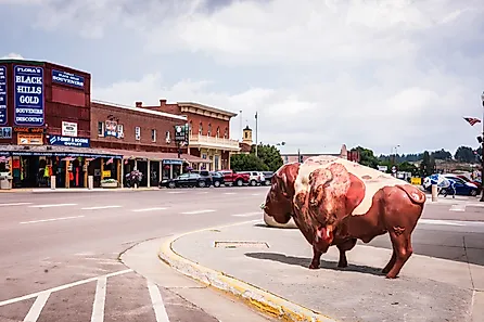 Bison statue in Custer, South Dakota. Image credit Sandra Foyt via Shutterstock