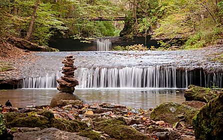 A waypoint in the Glen Helen Nature Preserve in Yellow Springs, Ohio. Stock.Adobe.com
