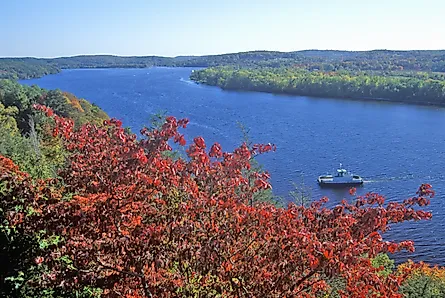 View of the Connecticut River form Gillette Castle, East Haddam, Connecticut. Image credit Joseph Sohm via Shutterstock.