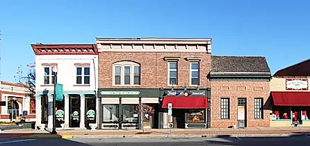 First Indiana State Capitol in Corydon, Indiana.
