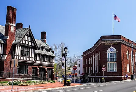 Downtown streets of Westport, Connecticut. Image credit Miro Vrlik Photography via Shutterstock
