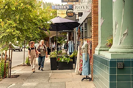 Calistoga in Napa County, in the Wine Country of California