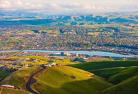 Overlooking Lewiston, Idaho.