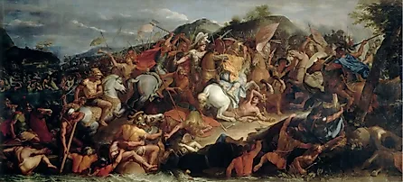 The Battle of the Granicus scene. Image credit: Charles Le Brun via Wikimedia Commons (Public Domain).