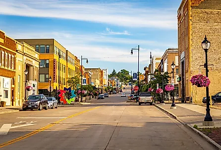 Main St. view in Minot, North Dakota. Editorial credit: Photo Spirit / Shutterstock.com