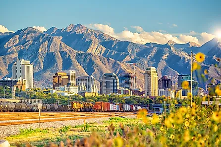 Downtown Salt Lake City, Utah.