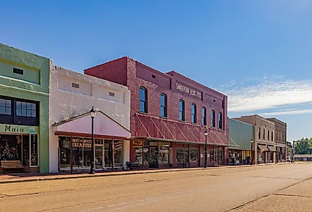 The old business district on Main Street, Ashdown, Arkansas. Image credit Roberto Galan via Shutterstock