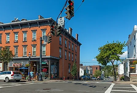  Historic building exteriors along Main St in the village of Sleepy Hollow, New York. Image credit Andrew F. Kazmierski via Shutterstock