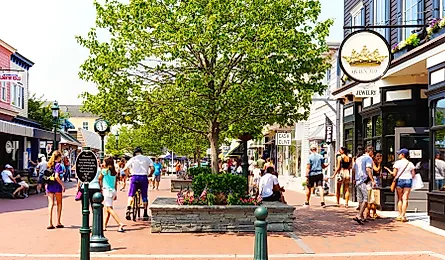 People shopping in Cape May, New Jersey. Image credit: George Wirt via Shutterstock.com