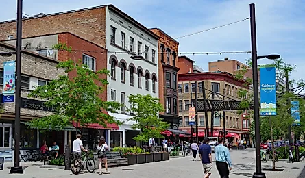 Downtown Ithaca, New York. Image credit Spiroview Inc via Shutterstock