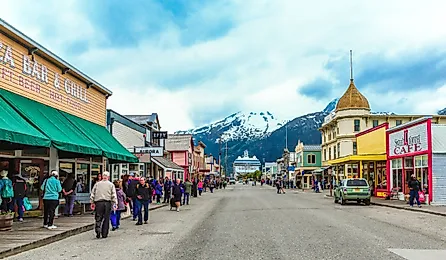 Skagway Street is a borough in Alaska with a full-time population of about 1,000 people.