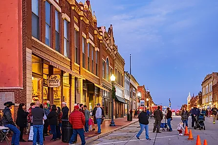 Guthrie Victorian walk in Guthrie, Oklahoma. Image credit Kit Leong via Shutterstock