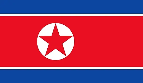 Bandera de Corea del Norte