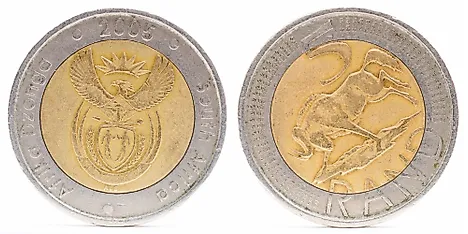 South African 5 rand Coin