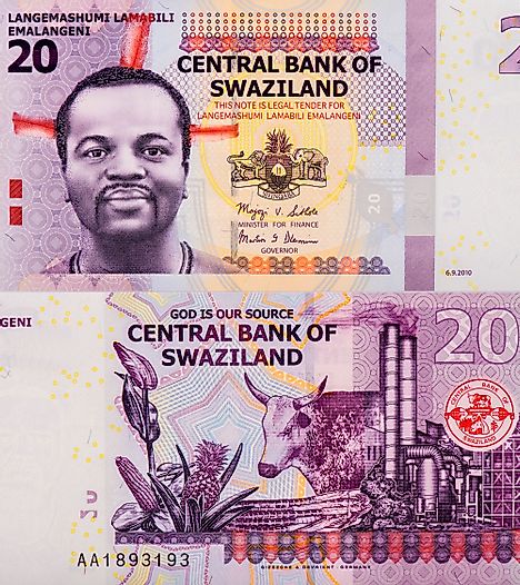 Swazi 20 lilangeni Banknote