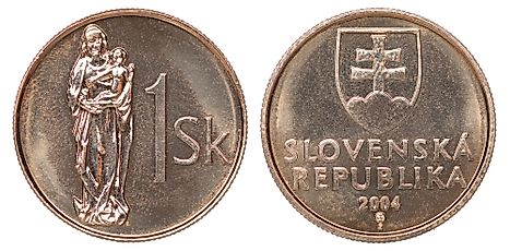Slovak 1 koruna Coin