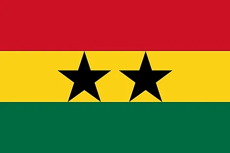 Flag of the Ghana-Guinea Union used between November 23, 1958 and April, 1961.