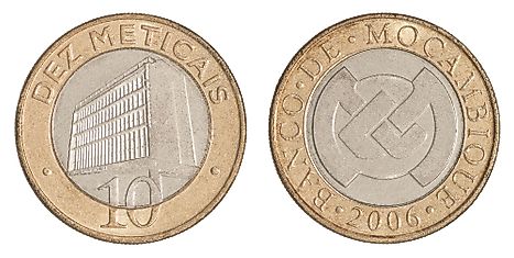 Mozambican 10 meticais Coin
