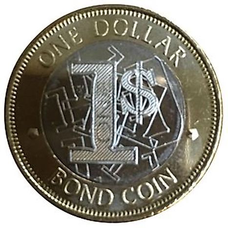 Zimbabwean 1 dollar bond Coin
