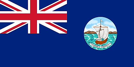 A Blue Ensign defaced with the second colonial badge of Grenada used from 1903 to 1967. Image credit: Sodacan/Wikimedia Commons