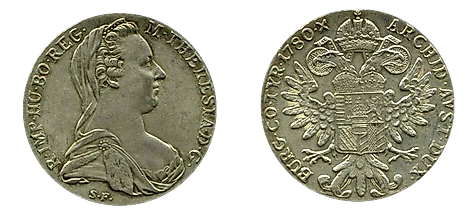 Maria Theresa thaler coin