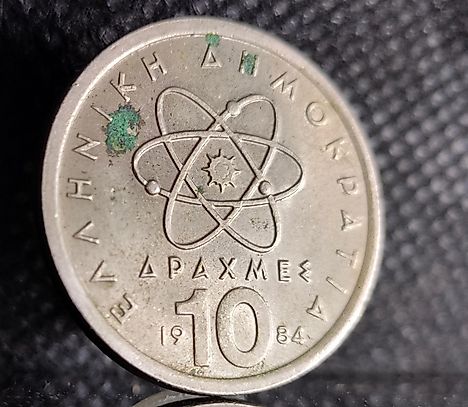 Greece 10 Drachma , year 1976 