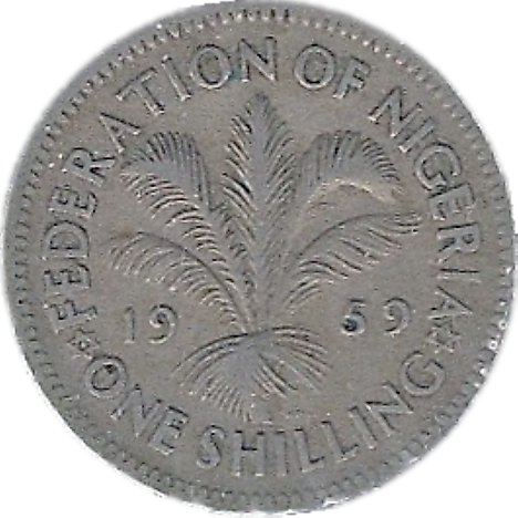 Nigerian pound 1 shilling Coin