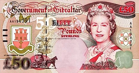 Gibraltar 50 pound Banknote