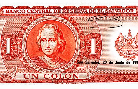  El Salvadoran 1 Colon Banknote