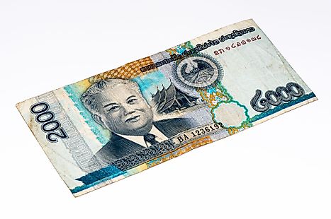 Lao 2000 kip Banknote