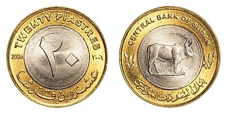 Sudanese 20 piasters Coin