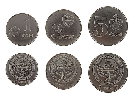 Kyrgyzstani 1, 3, 5 som Coins